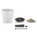 Lechuza Classico Color 43 self-watering flower pot white