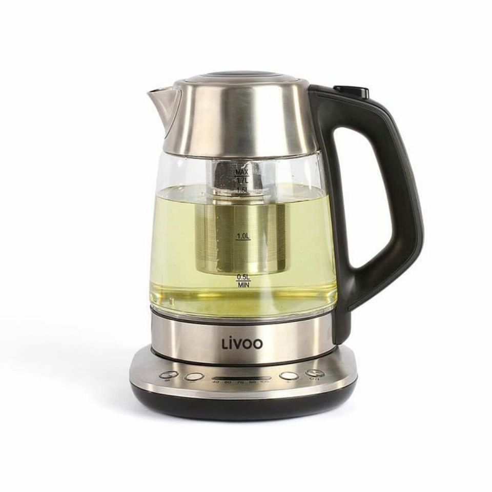 Livoo DOD165 waterkoker met theefilter 1,7L grijs