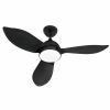 Farelek Corsica ceiling fan black Ø116 cm 70W LED