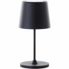 Brilliant Kaami G90939/76 oplaadbare LED tafellamp zwart mat IP44 37 cm