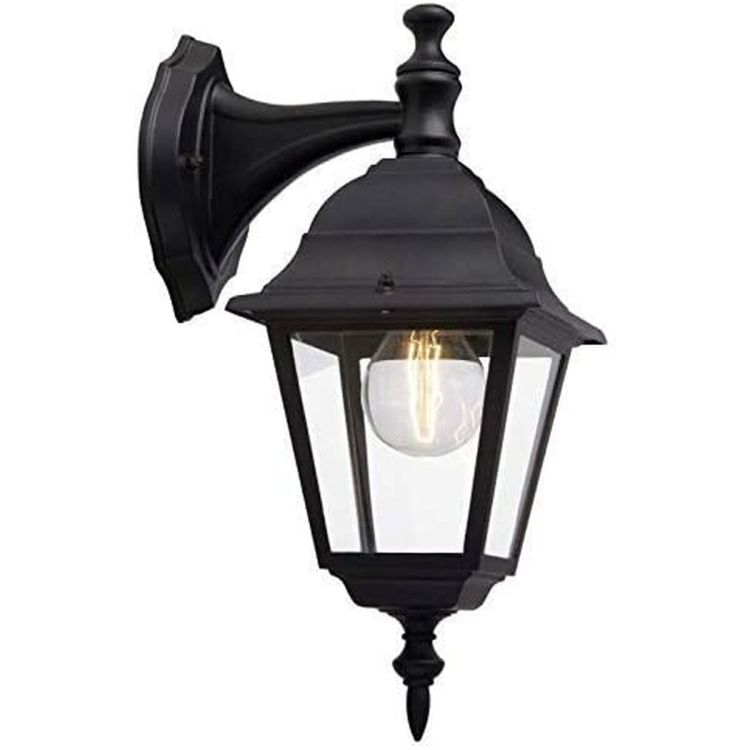 Brilliant Newport 44282/06 outdoor wall light black IP23 E27 34 cm