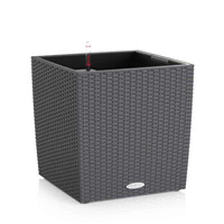 Lechuza CUBE Cottage 40 zelfwaterende plantenbak graniet