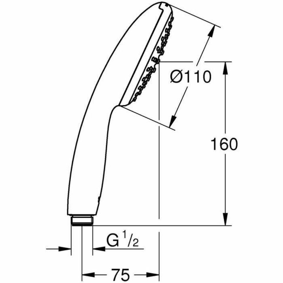 GROHE Vitalio Start 110 handdouche 1 straal chroom