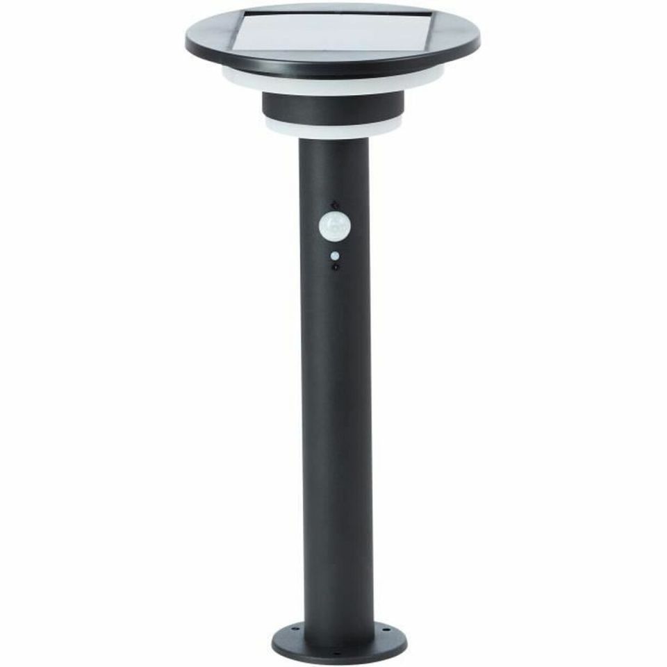 Brilliant Garvina G40406/06 solar LED sokkellamp zwart met bewegingssensor IP44 45 cm