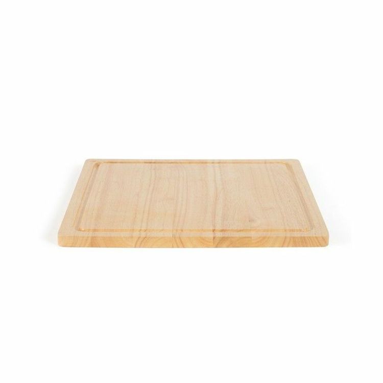 Livoo MES141 XXL cutting board rubber wood 46 x 46 cm