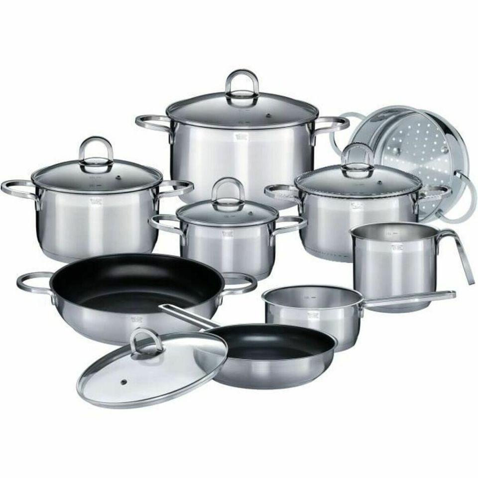 GSW Alara RVS pannenset inductie 28 cm 14-delig