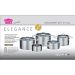 GSW Elegance RVS pannenset inductie zilver 9-delig