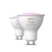 Philips Hue GU10 slimme spots 2-pack wit en kleur