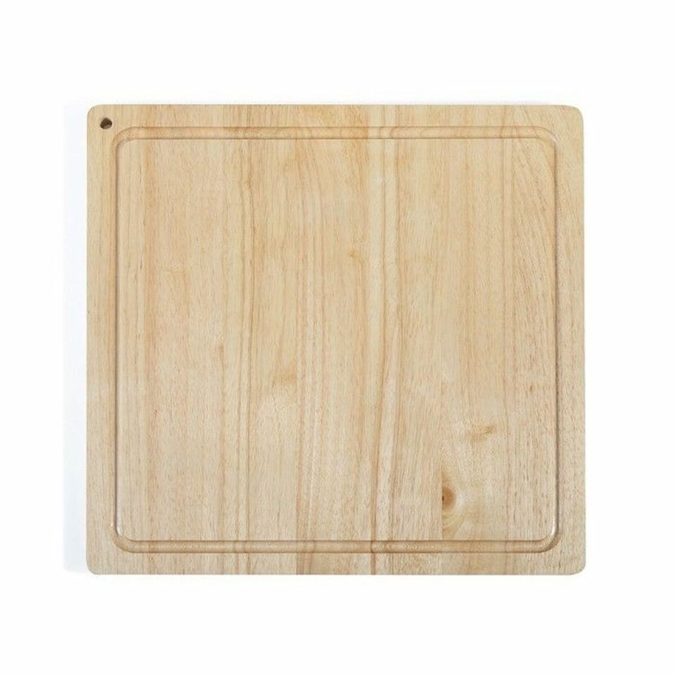 Livoo MES141 XXL cutting board rubber wood 46 x 46 cm