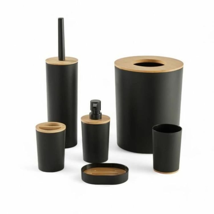 Badset TODAY HOY Zwart Plastic Modern (6 Stuks) | Huisbest.nl