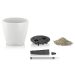 Lechuza Classico Color 28 flower pot white 9L set