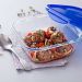 Voedselopslagcontainer Pyrex Blauw Transparant 800 ml (2 Stuks)