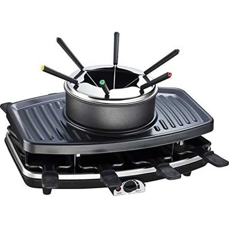 Continental Edison FD12881 raclette/fondue/grill 3-in-1 1100W black