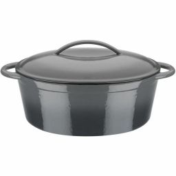 GSW Grey Shadow ovale braadpan 33×25 cm gietijzer