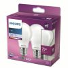 Philips LED lamp E27 75W equivalent 4000K frosted (2 pcs)