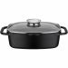 Baumalu 382983 rectangular casserole / roaster 33 x 21 cm black ceramic