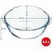 Pyrex Airfryer Oven Dish 26 cm Round Borosilicate 2.3 L