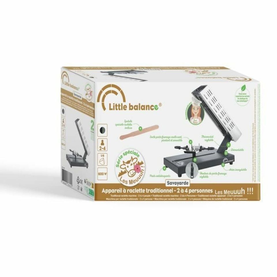 Little Balance 8761 raclette 1/4 kaaswiel 600W zwart