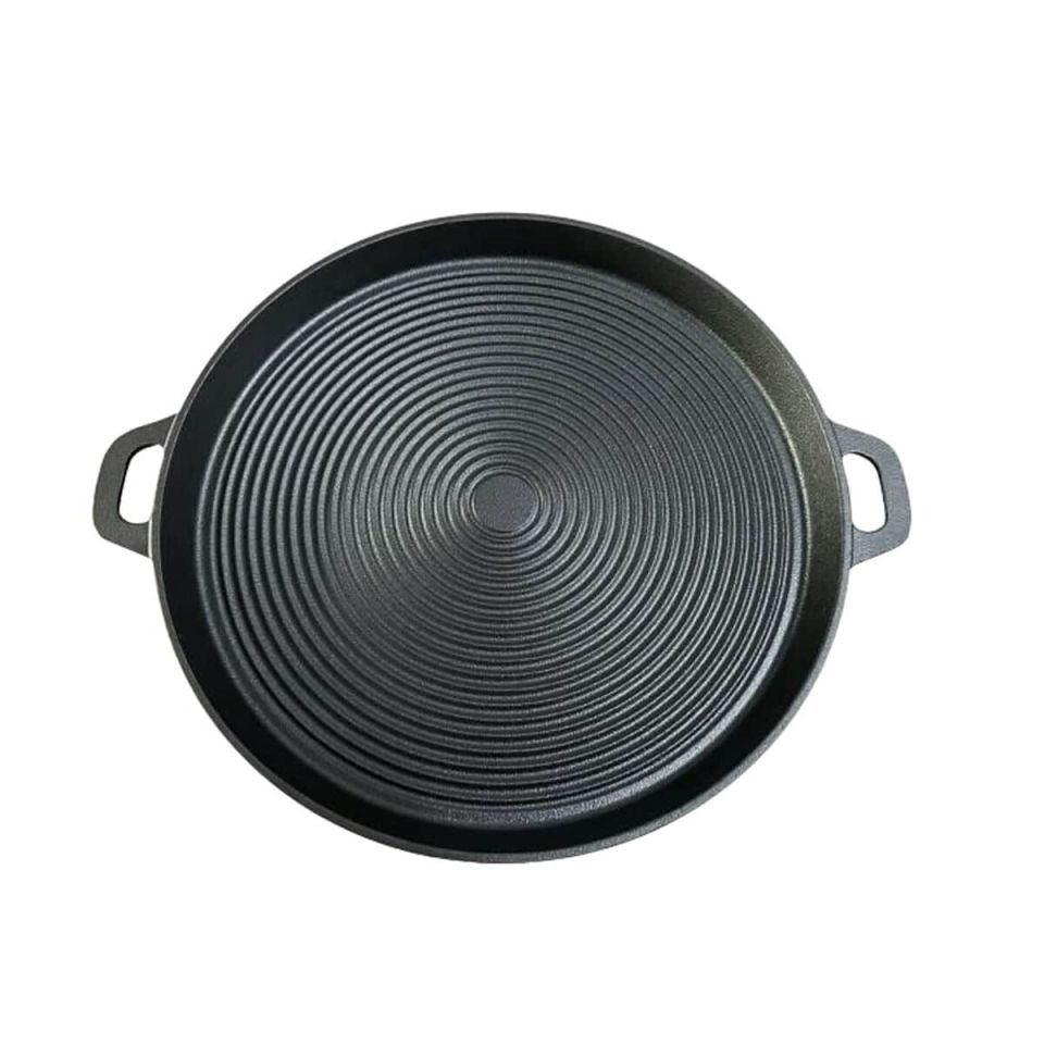 Baumalu grill plate enameled cast iron 34 cm induction