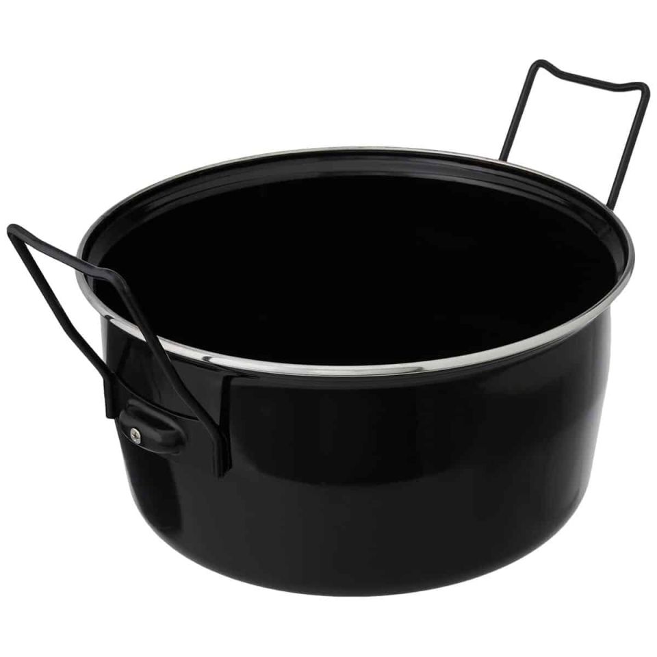 Baumalu Friteuse du Nord 28 cm zwart emaille met mand