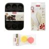 Zenker muffin baking set 3-piece with 12-mold and piping bag