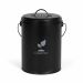 Livoo MES154N keukencompostemmer 6L zwart met koolfilter