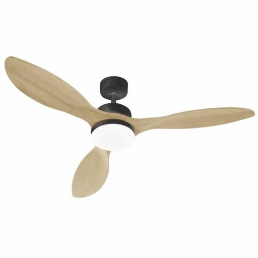 Farelek Oklahoma ceiling fan black Ø137 cm 100W LED Ceiling fan with light FARELEK Ø 137 cm 100 W Black | Huisbest.nl