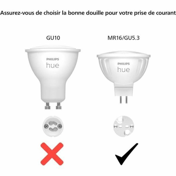 Philips Hue MR16 slimme spot GU5.3 wit kleur 400lm