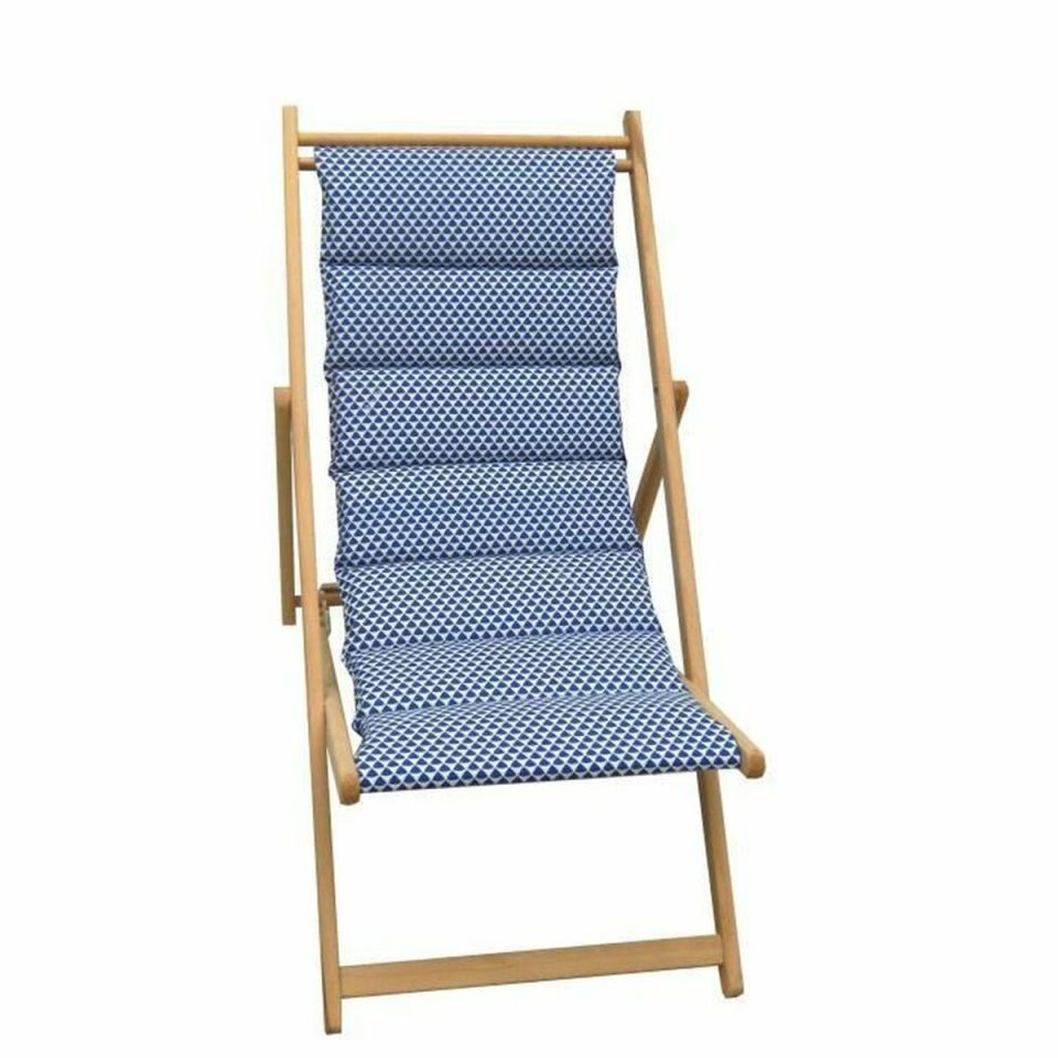 Jardin Privé Fjord opvouwbare strandligstoel blauw