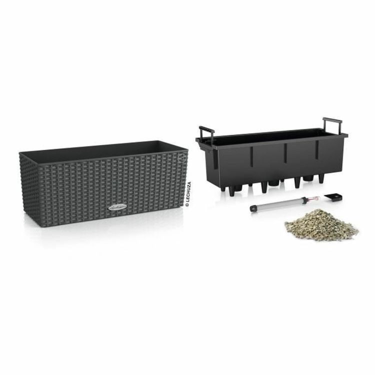 Lechuza Balconera Cottage 50 balcony planter granite 8L