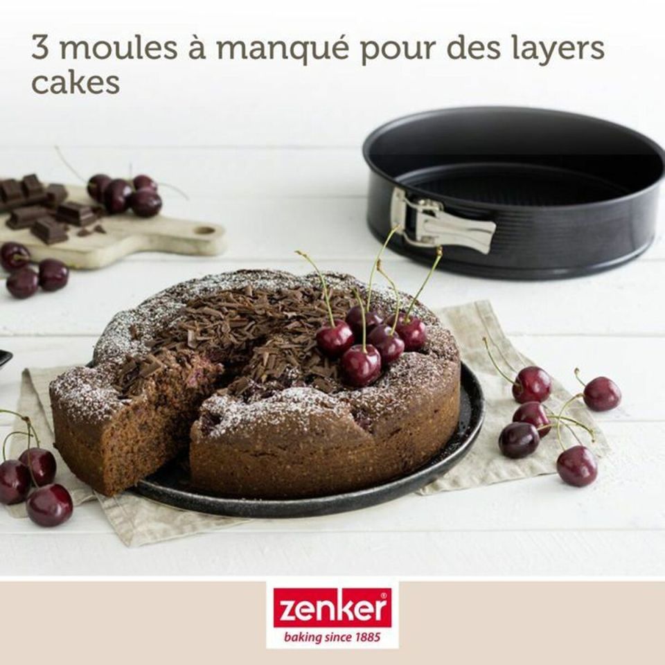 Zenker springform set 3-piece 20/24/28 cm non-stick steel