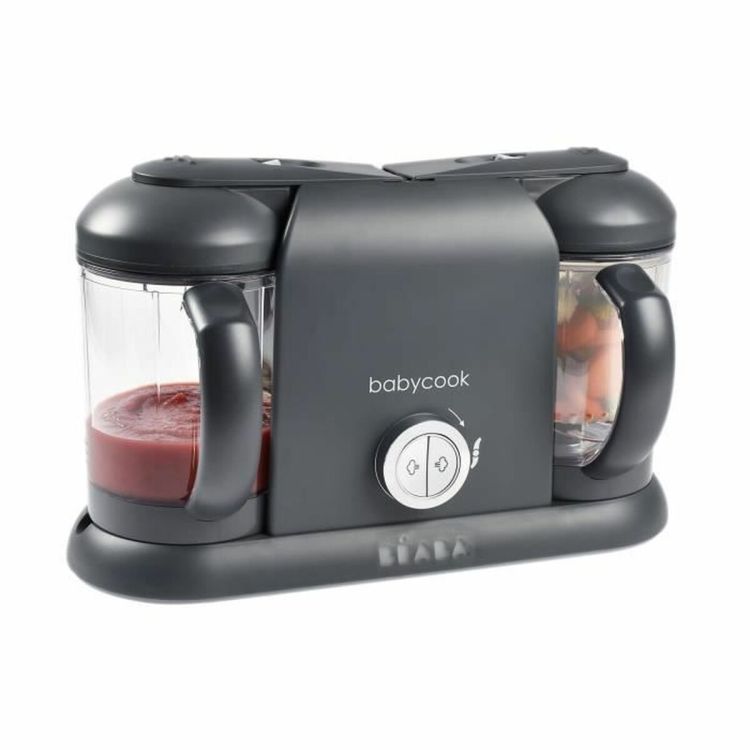 Béaba Babycook Duo babyvoedingmaker grijs 2x 1,1L