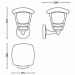Philips myGarden Creek Outdoor Wall Light Black E27