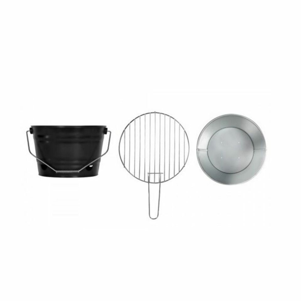 Livoo DOC327N houtskoolbarbecue 27 cm met draaggreep zwart