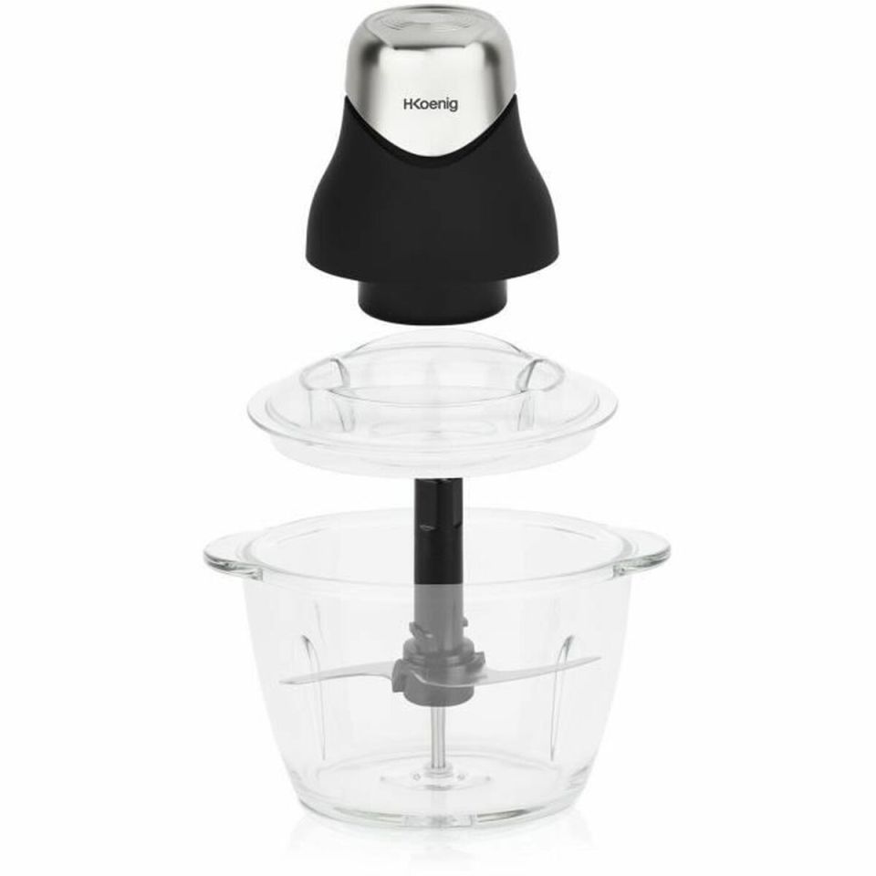 H.Koenig LEO8 mini chopper 1L glass 320W chrome