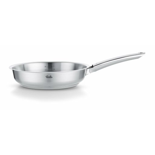Fissler Pure Collection frying pan 24 cm stainless steel induction Pan Fissler 08637424100/0 Silver Stainless Steel Ø 24 cm | Huisbest.nl