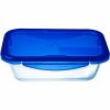 Pyrex Cook & Go rechthoekige schaal 0,8L met deksel