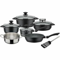 GSW Gourmet Granit pannenset 10-delig zwart inductie