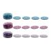 DKD Home Decor onderzetters set 3 stuks aluminium/MDF hout