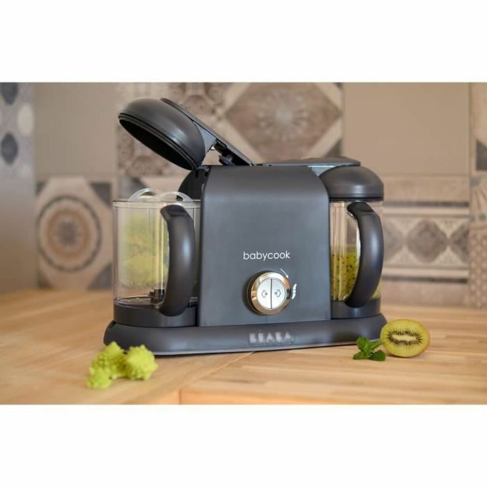 Béaba Babycook Duo babyvoedingmaker grijs 2x 1,1L