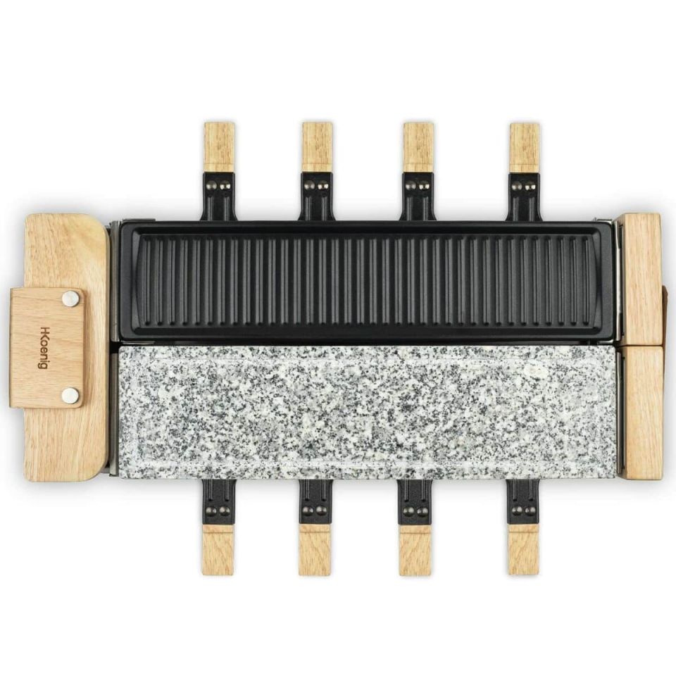 H.Koenig WOD360 raclette with natural stone & grill 1400W