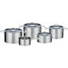 GSW Elegance RVS pannenset inductie zilver 9-delig