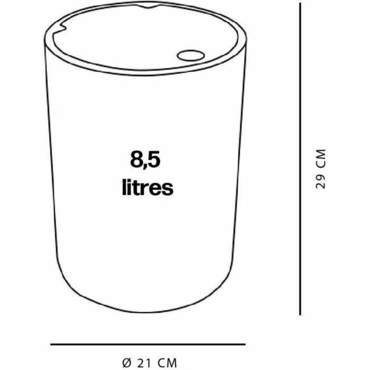 TODAY UTILITY pedal bin 8.5 L green with lid 29 cm