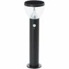 Brilliant Tulip G40411/06 solar LED sokkellamp zwart met bewegingssensor IP44 52 cm