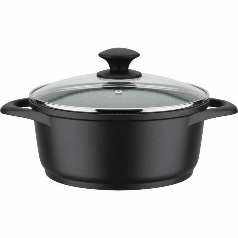 GSW Gourmet Granit inductie pannenset zwart 10-delig