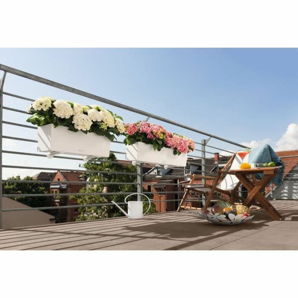 LECHUZA BALCONERA Color 80 balkonbak wit 79 cm