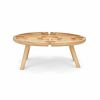 Livoo MES150 snack tray rubber wood with glass holders