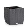 Lechuza CUBE Cottage 40 self-watering planter granite
