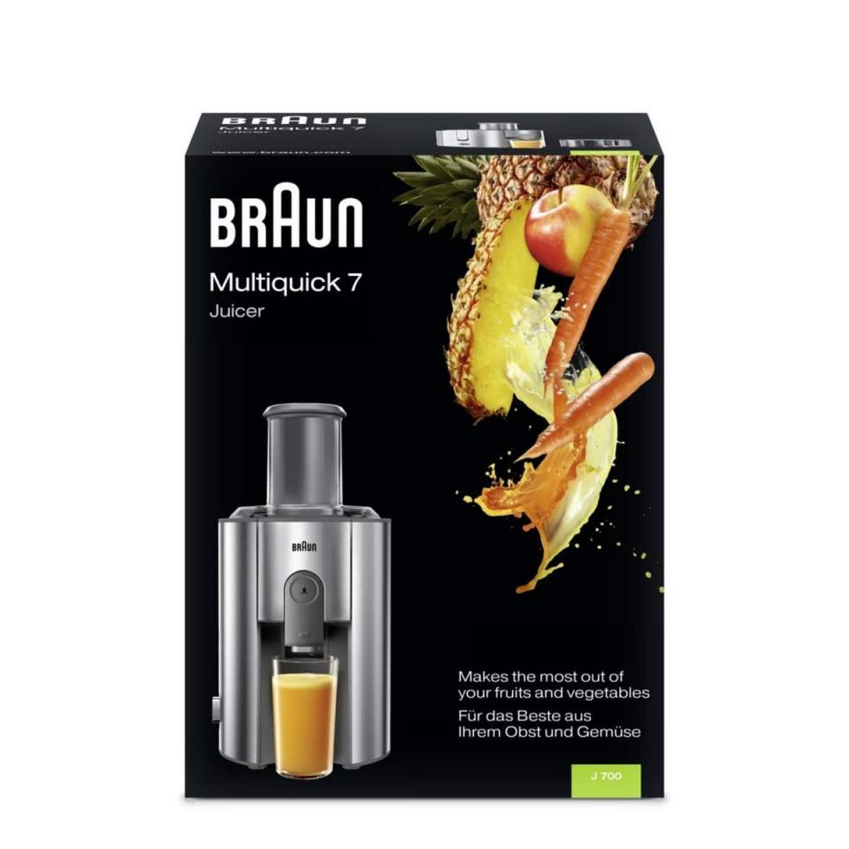 Braun MultiQuick 7 J700 juicer 1000W with 75mm filling opening