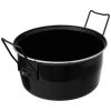 Baumalu Friteuse du Nord 28 cm zwart emaille met mand